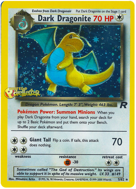 Dark Dragonite — Team Rocket