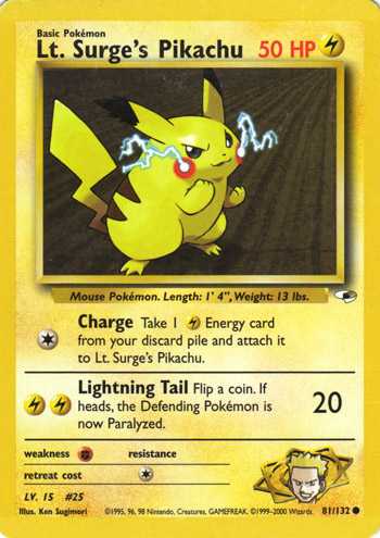 Lt. Surge's Pikachu