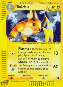 Raichu — Expedition Base Set