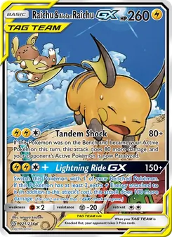 Raichu & Alolan Raichu GX — Unified Minds