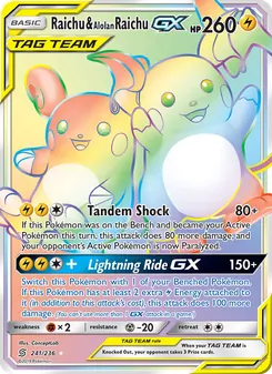 Raichu & Alolan Raichu GX — Unified Minds
