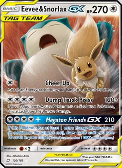 Eevee & Snorlax GX — Team Up