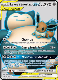 Eevee & Snorlax GX — Team Up