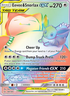 Eevee & Snorlax GX — Team Up