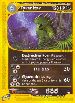Tyranitar — Aquapolis