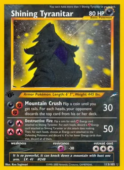 Shining Tyranitar — Neo Destiny